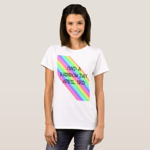 Finden Sie ein Rainbow Day 3. April Holiday Magnet T-Shirt