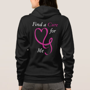 Finden Sie eine Heilung/ein Herz/mich...Brustkrebs Hoodie