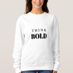 Finden Sie fett schwarz-weiß einzigartige minimale Sweatshirt