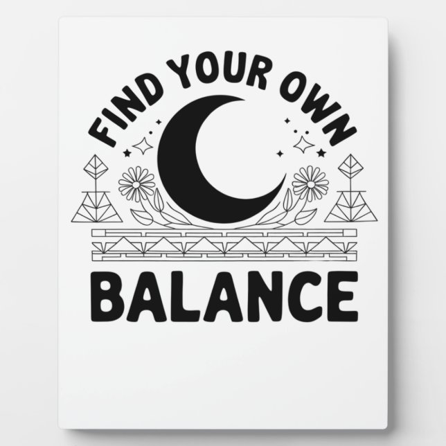 Finden Sie Ihr eigenes Gleichgewicht Bandana Fotoplatte (Vorderseite)