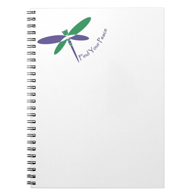 Finden Sie Ihr friedliches Irenic Therapy Notebook Notizblock (Vorderseite)