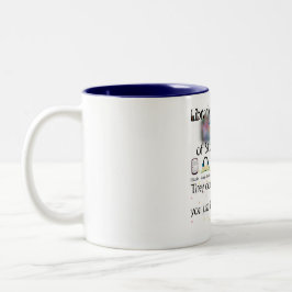 Finden Sie Ihre Geschichte Zweifarbige Tasse