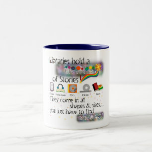 Finden Sie Ihre Geschichte Zweifarbige Tasse