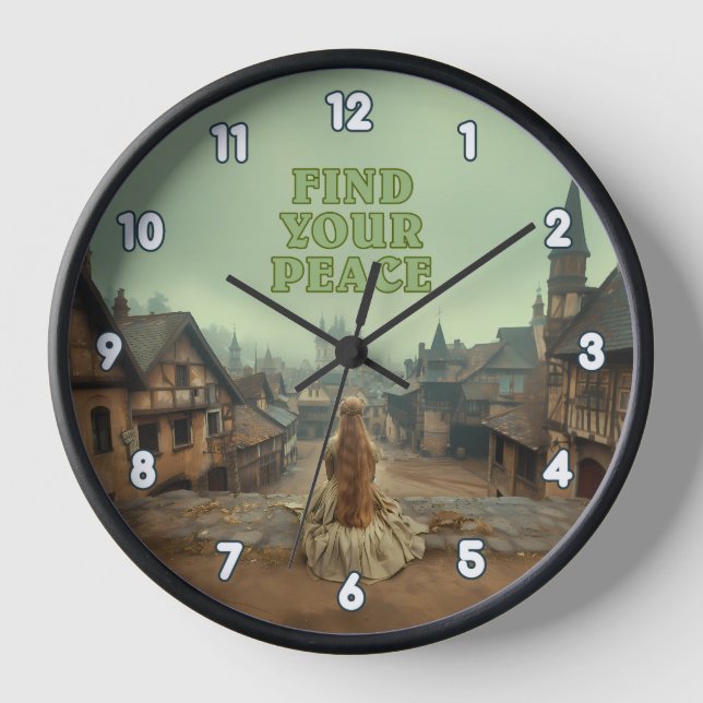 Finden Sie Ihre Ruhe und Selbstversorgung. Uhr (Vorderseite)