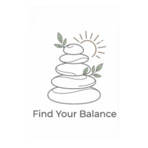 Finden Sie Ihren Balance-Zen-Ästhetik-Poster