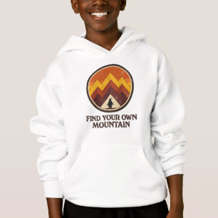 Finden Sie Ihren eigenen Berg – Inspirierender Pin Hoodie