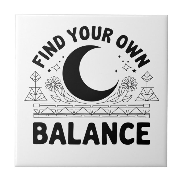 Finden Sie Ihren eigenen Saldo Fliese (Vorderseite)