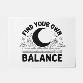 Finden Sie Ihren eigenen Saldo Fußmatte