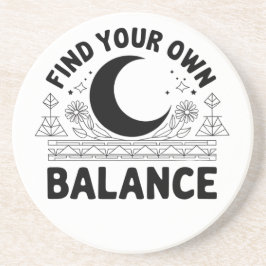 Finden Sie Ihren eigenen Saldo Getränkeuntersetzer