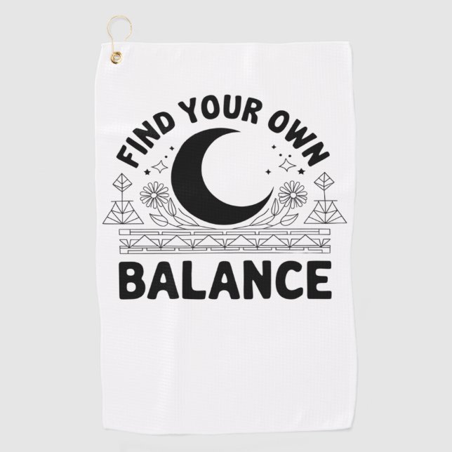 Finden Sie Ihren eigenen Saldo Golfhandtuch (Vorderseite)