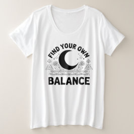 Finden Sie Ihren eigenen Saldo Große Größe T-Shirt