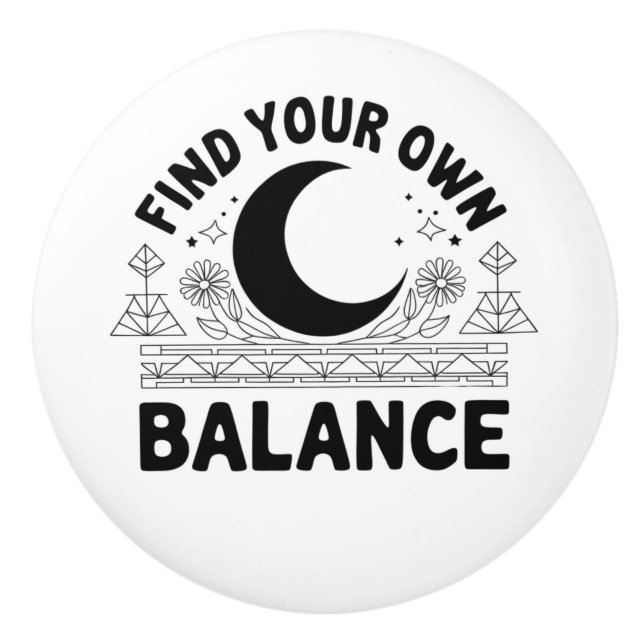 Finden Sie Ihren eigenen Saldo Keramikknauf (Vorderseite)