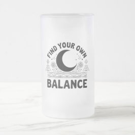 Finden Sie Ihren eigenen Saldo Mattglas Bierglas