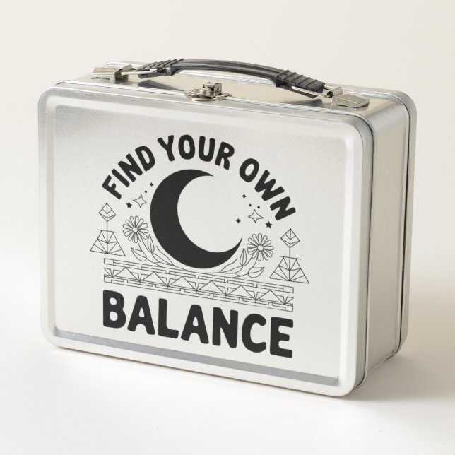 Finden Sie Ihren eigenen Saldo Metall Brotdose (Vorderseite)