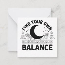 Finden Sie Ihren eigenen Saldo Mitteilungskarte