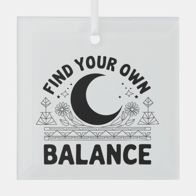 Finden Sie Ihren eigenen Saldo Ornament Aus Glas (Vorderseite)