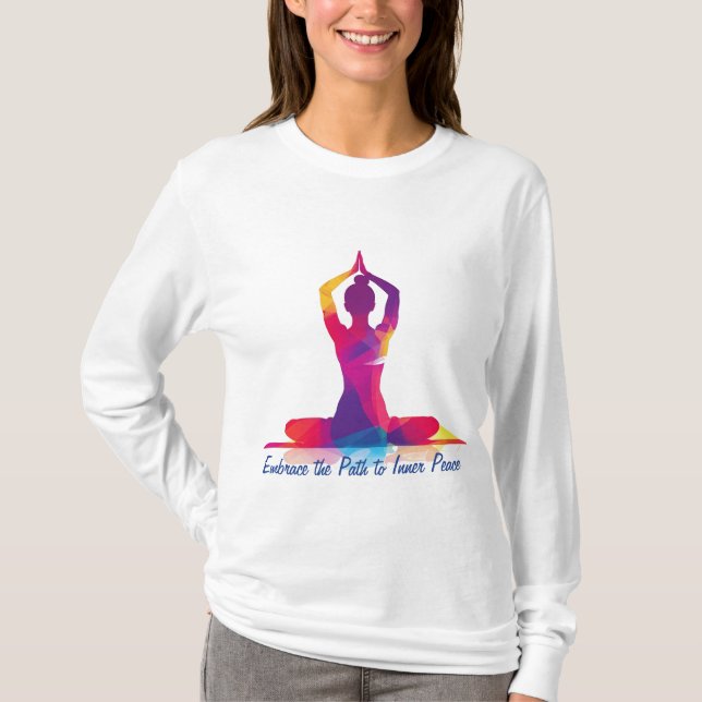 Finden Sie Ihren inneren Peace Basic Long Sleeve T T-Shirt (Vorderseite)
