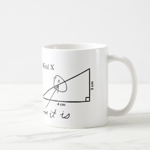 Finden Sie Mathe-Test-Kaffee-Tasse X lustige Tasse