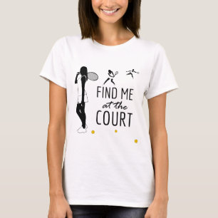 Finden Sie mich auf dem Platz lustig elegant T-Shirt
