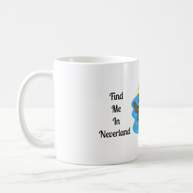 Finden Sie mich in Neverland Kaffeetasse (Links)