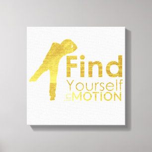 Finden Sie sich dem Gold in der Leinwanddruck