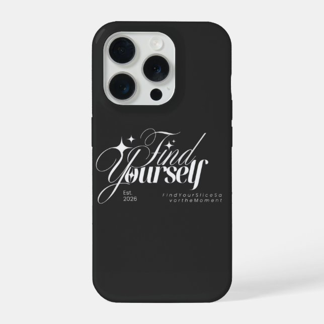 Finden Sie sich selbst Ästhetik-Typografie-iPhone- iPhone Hülle (Rückseite)