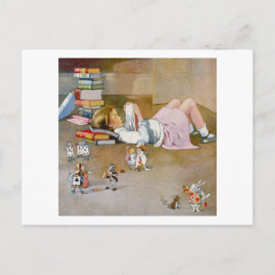 FINDEN VON WONDERLAND POSTKARTE