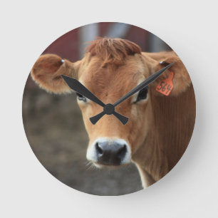 Findest du nicht, dass ich Hübsch Jersey Cow bin? Runde Wanduhr