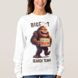 Finding Bigfoot Sasquatch Selfie Black Sweatshirt