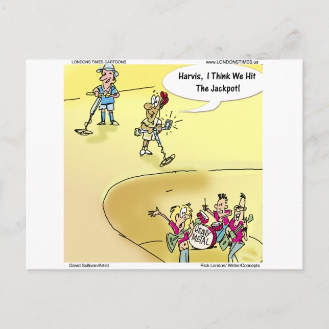 Finding Heavy Metal Funny Gifts T-Shirts & Cards Postkarte (Vorderseite)