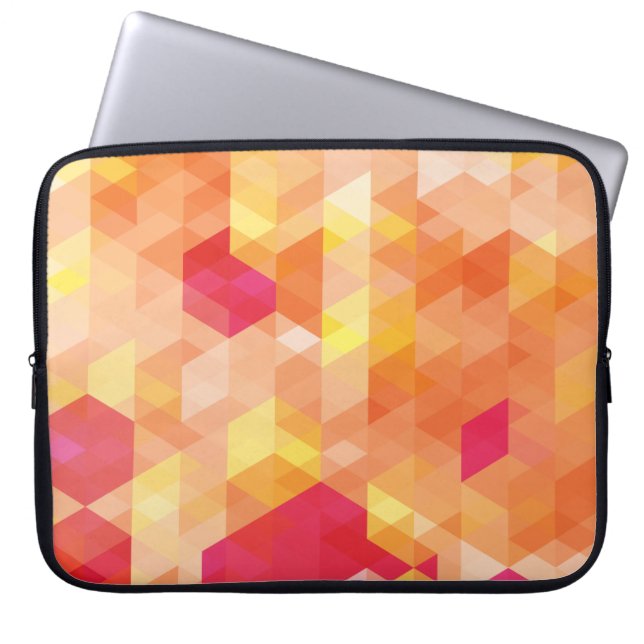 Fine Abstrakt Geometric Cool Retro Fashion Laptopschutzhülle (Vorderseite)
