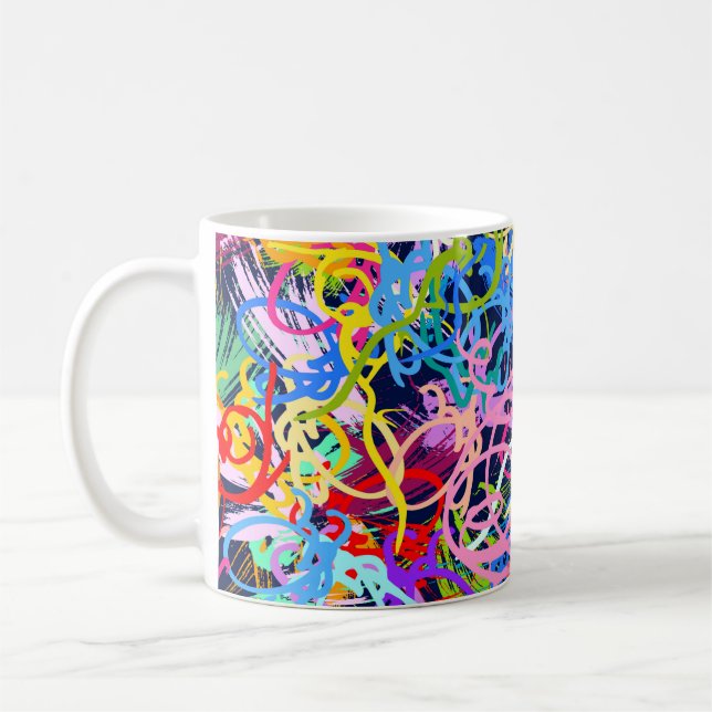 Fine Art background. Seamless pattern with grunge  Kaffeetasse (Links)