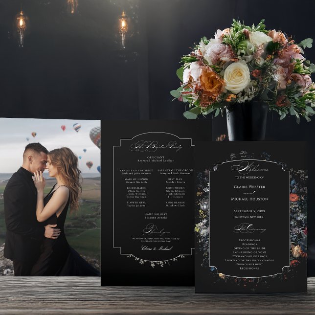 Fine Art Black Floral Calligraphy Programm (Von Creator hochgeladen)