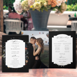 Fine Art Black Floral Calligraphy Programm