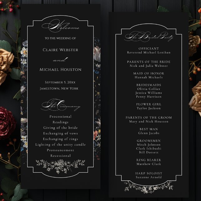 Fine Art Black Floral Calligraphy Programm (Von Creator hochgeladen)
