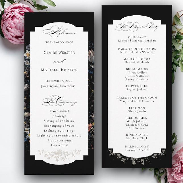 Fine Art Black Floral Calligraphy Programm (Von Creator hochgeladen)