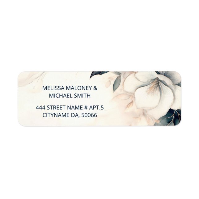 Fine Art Blue Ivory Blume |  Hochzeit (Vorne)