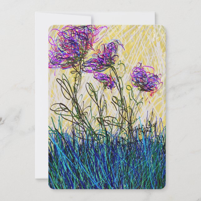 Fine Art Bright FloRAL Dopamin Dekoration Zeitgenö (Vorderseite)