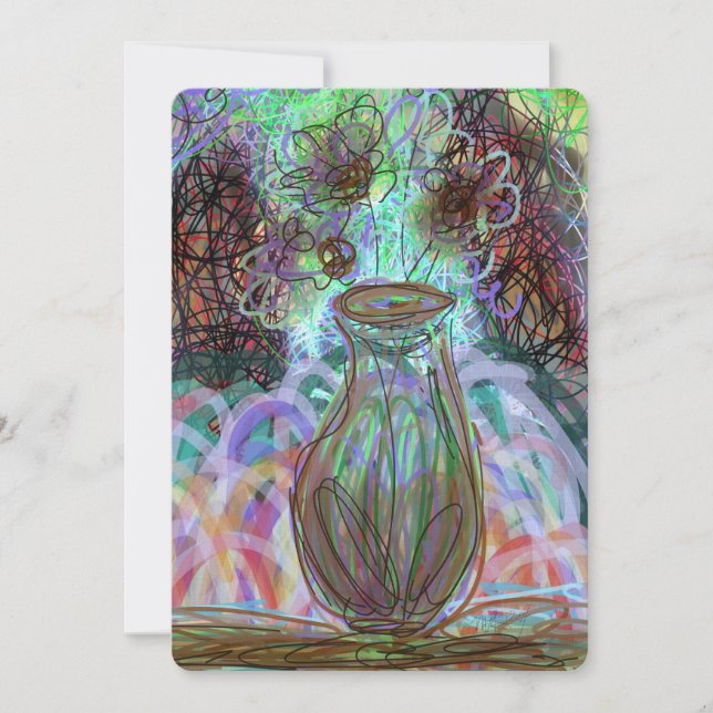 Fine Art Bright FloRAL Dopamin Dekoration Zeitgenö (Vorderseite)