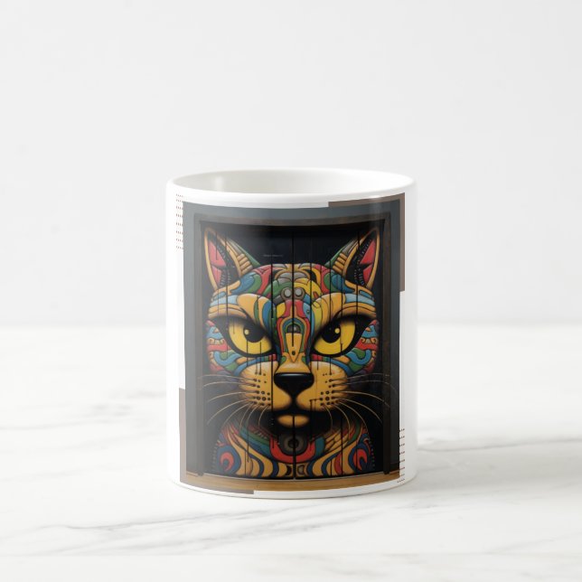 Fine Art Cat Design Kaffeetasse (Mittel)