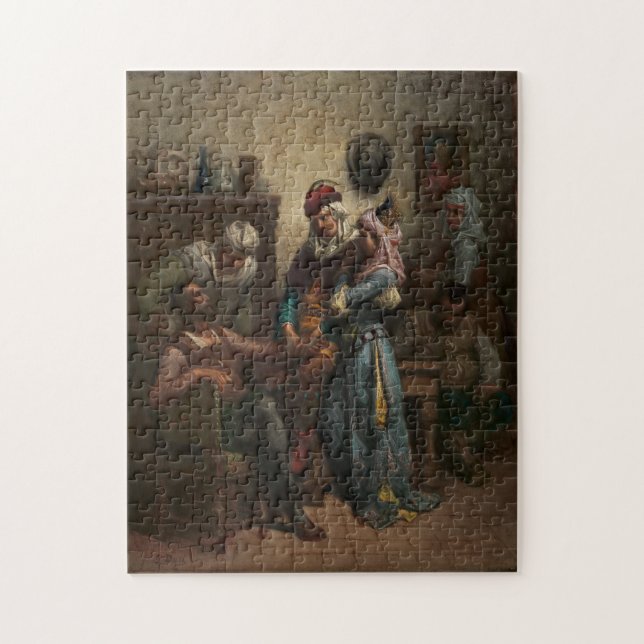 Fine Art Don Quixote Sancho Panza - Gustave Dore Puzzle (Vertikal)