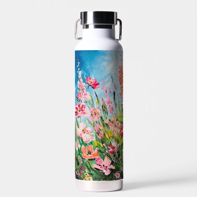 Fine Art Floral Water Flasche (Vorne)