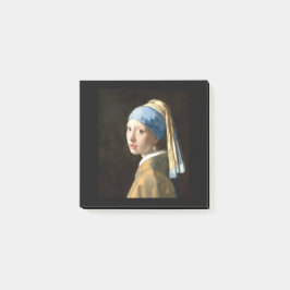Fine Art Girl with Pearl Earring by Vermeer Post-it Klebezettel