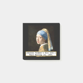 Fine Art Girl with Pearl Earring by Vermeer Post-it Klebezettel