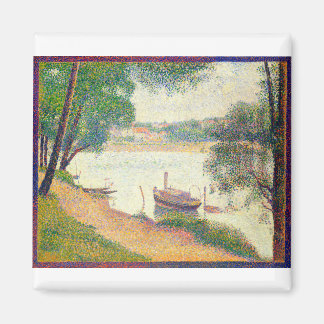 Fine Art Gray Weather von Georges Seurat Magnet