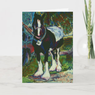 Fine Art Grußkarte - Shire Horse Karte