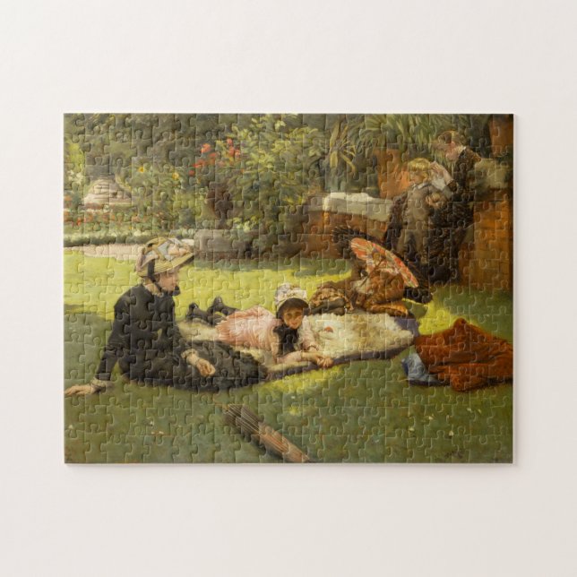 Fine Art in Full Sunlight - James Tissot Gemälde Puzzle (Horizontal)