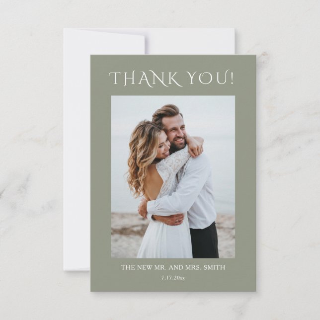  Fine Art Magnolia Flowers Wedding Thank You Card Dankeskarte (Vorderseite)