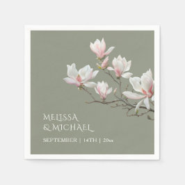 Fine Art Magnolia Wedding  Serviette