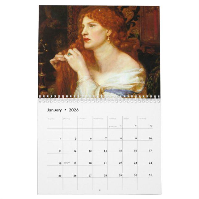Fine Art Masterpiece 2012 Calendar Kalender (Jan 2026)
